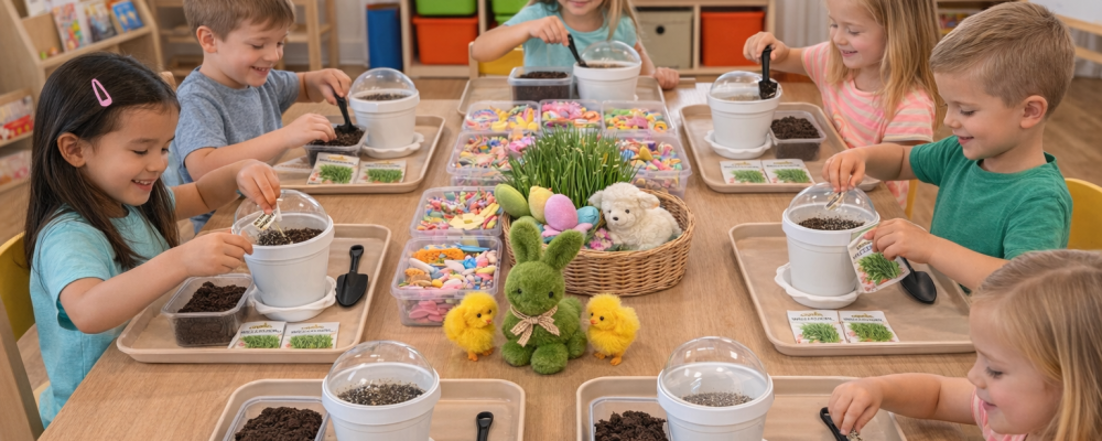 dzieci-podczas-wielkanocnych-warsztatów